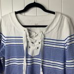 Vineyard Vines  blue striped yacht lace up dress size small summer beach preppy‎ Photo 2