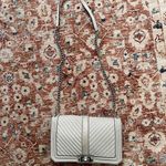 Rebecca Minkoff Rebecca mink off beige leather quilted purse with chain Photo 3