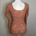 Free People  Intimately Scoopneck Lace Pattern Long Sleeve Shirt Size XS/S Photo 2