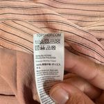 Topshop Women's Striped Collared Long Sleeve Satin Shirt Dress Pink Black Size 4 Photo 9