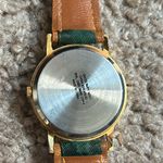 Romica unisex vintage gold tone genuine leather‎ adjustable bracelet watch Green Photo 5