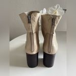 Chelsea and Violet Freedom Ruched Back Zip Block Heel Booties Size 8 Photo 5