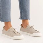 Tretorn  Meg Cotton Twill Beige Sneakers - Size 5 Photo 1