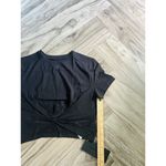 Alphalete  Woman’s Premium Wrop SS Crop - Black, Size Small Photo 4