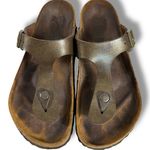 Birkenstock  Gizeh Thong Sandals Brown Bronze Size 36 5 5.5 Bohemian Hippie 70s Photo 1