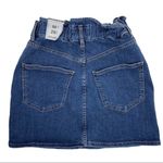 Pull & Bear  | NWT | Small | Denim Blue Jeans Wide Elastic Waist Miniskirt Photo 1