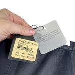 St. John NWT  100% Leather Straight Leg Pull On Pants Navy Blue K81EW01 Size 16 Photo 5