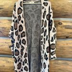Umgee  Animal Print Open Front Fuzzy Cardigan Photo 1