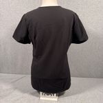 FIGS Women’s Scrub Top Black V-Neck M Short Sleeve Technical Collection Photo 3