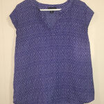 Willi Smith 2/$15  Cap Sleeve Blue Top Size M Photo 0