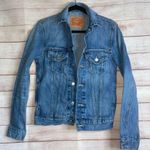 Levi's Jeans Jacket & Coat women’s denim size X-Small tucker blue cuff … Photo 1