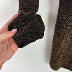 Mango MNG Metallic Gold Black Long Sleeve Mini Dress Size XS EUC W2572 Photo 6