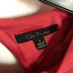 City Studio Womens Mini Dress Puff Sleeve Bow Open Back High Waist Red 7 NEW Size undefined Photo 5