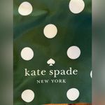 Kate Spade Large Reusable Foldable Green Polka Dot Canvas Tote Bag NEW Photo 2