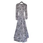 Lulus NWT Loving You Dusty Purple Floral Print Long Sleeve Wrap Maxi Dress SZ L Photo 5
