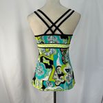 Trina Turk Trina‎ Turk Recreation Tank Top Swimsuit Abstract Print Criss Cross Back Medium Photo 5