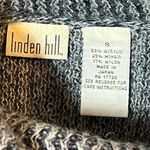Linden Hill Women Small Gray Cowl Neck Mohair Blend Sweater, sz Small Black Photo 1