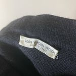 Italian Wool Pencil Skirt Vintage Black Size 10 Photo 2