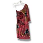 Tibi New York one shoulder dress in a graphic print Photo 2