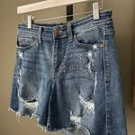 Judy Blue  Jean Shorts Women’s M Beach Splash Mid Rise Stretch Photo 1