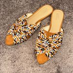 Market & Spruce  knot tie geometric pointed slip on flats Photo 0