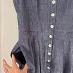 Gal Meets Glam  6 Lenna Linen Blue Button-Down Midi Dress Photo 5