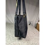 Jones New York Women's Black Quilted Tote Handbag Gold Hardware Photo 3