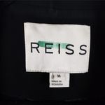 Reiss euc Lissy Bonded Soft Draped Blazer Jacket in Black Size medium Photo 5