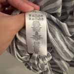 Michael Kors Gray Striped Short Sleeve Top 100% cotton size xl Photo 4