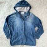 Life in Progress Life‎ in Progress Hooded Oversized Denim Jacket Sz Small Photo 0