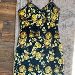 Urban Outfitters Stretch Velvet Lace Trim Floral Cami Mini Dress Medium Photo 5