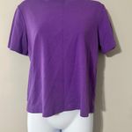Massimo Dutti Purple Crew Neck Short Sleeve T Shirt Size S Made in Portugal Photo 0