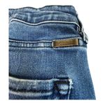 KanCan Dark Wash Skinny JEANS Women's 26 High Waisted Ripped Hem Distressed NWOT Blue Photo 3