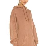 Lovers + Friends  Mocha/Nude Sweatshirt Hoodie Dress Size Large Photo 0