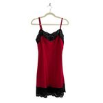 Victoria's Secret Y2K  Silk Red slip dress Vtg Lace trim Babydoll coquette Size M Photo 1