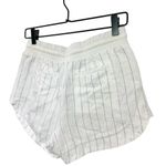 Athleta Beachside Bali Linen Shorts White Stripe Size 0 Photo 2