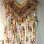 Free People  Havana yellow mesh tank top sz XS NWT Photo 1