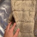 Nude Faux Fur Coat Tan Size M Photo 2