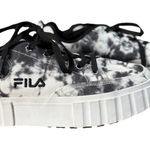 FILA  Sandblast Low‎ Top Platform Sneakers Tie Dye Black White Women Size 9 Photo 0