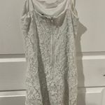 White Lace Mini Dress Photo 1