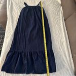 LDT Size 2 Navy Blue Blair Square Neck Sleeveless Tiered Maxi Dress Heritage Photo 8