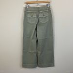 Spanx NWT Stretch Twill Wide Leg Cropped Pants in Olive Oil Green Size Large Photo 6