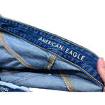 American Eagle Tomgirl Blue Rolled Hem ‎ Distressed Denim Shorts Size 18 Photo 7