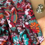 The Pioneer Woman Women’s Shirt Blouse Micro Ruffle Floral Tiered Tunic Size XL Green Photo 7