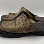 Cole Haan Country Womens Open Toe Mule Shoes Beige Low Heel Slip On Leather 7.5B Photo 7