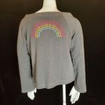 Fabletics Gray Cute AF Rainbow Sweatshirt (XXS) Photo 7