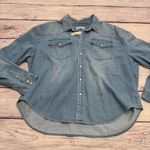 Madewell Denim Oversized Western Shirt in Aberdale Wash Size XXL NEW Photo 1