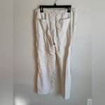Ci Sono Cream Linen Blend Pull On Straight Leg Pants Womens XL Casual Photo 4
