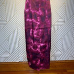 Cinq a Sept Alexa Dress Tie Dye Satin Midi Hippie Boho Slits Size 4 Pink Photo 5