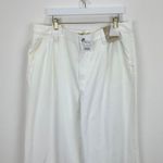 Madewell The Harlow Wide Leg Jean Airy Denim Baggy White High Waist US 33 NWT Photo 8